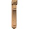Ekena Millwork Merced Arts and Crafts Smooth Bracket w/ Offset Brace, Western Red Cedar, 7 1/2"W x 34"D x 42"H BKT0806X34X42MRC03SWR - alternate 2